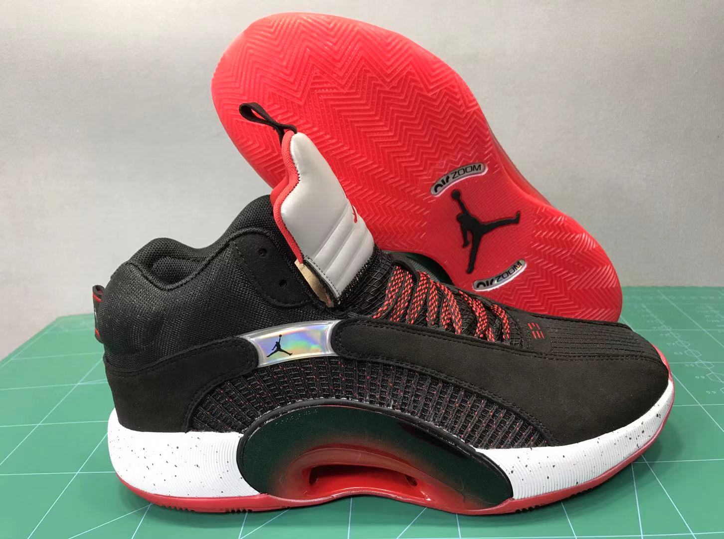 Air Jordan 35 Black Red White Shoes - Click Image to Close